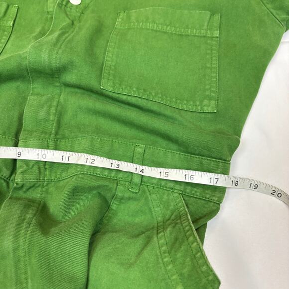 Big Bud Press Green Short Sleeve Jumpsuit Women's XL Boho Indie Twee - Picture 7 of 9